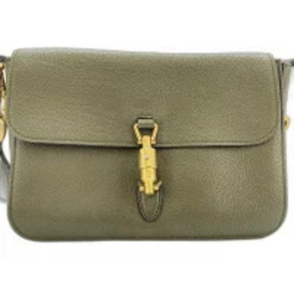 Gucci Jackie Shoulder Bag Leather Green